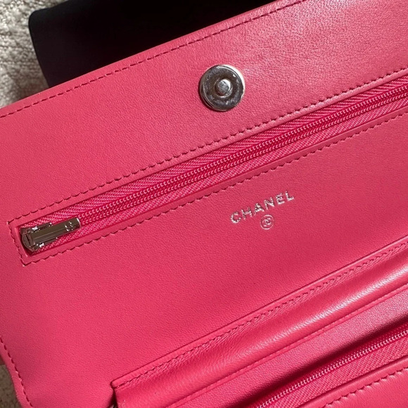 Chanel Barbie Pink Wallet on  Chain WOC - Picture 10 of 14